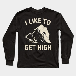 Rock Climbing For Men Women Mountain Indoor Bouldering Long Sleeve T-Shirt